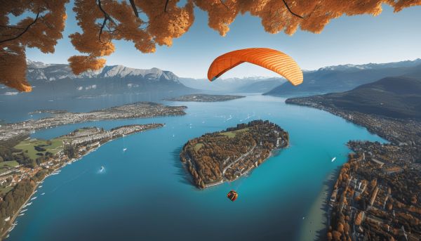 Volez en toute sécurité avec Delta Evasion au-dessus du lac d’Annecy